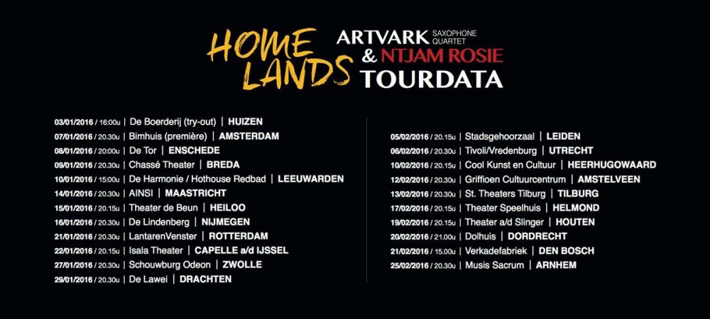 Homelands tour schedule